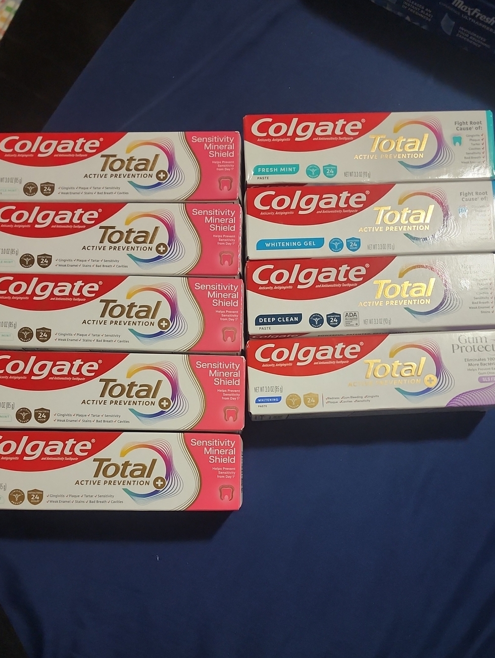 9 bulk colgate Total Active Prevention Toothpaste